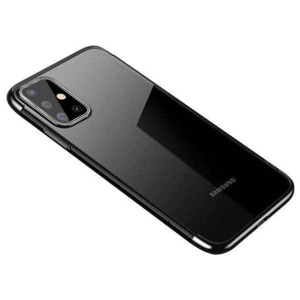 TPU galvanisering mobilcover Samsung Galaxy A72 - Sort Black