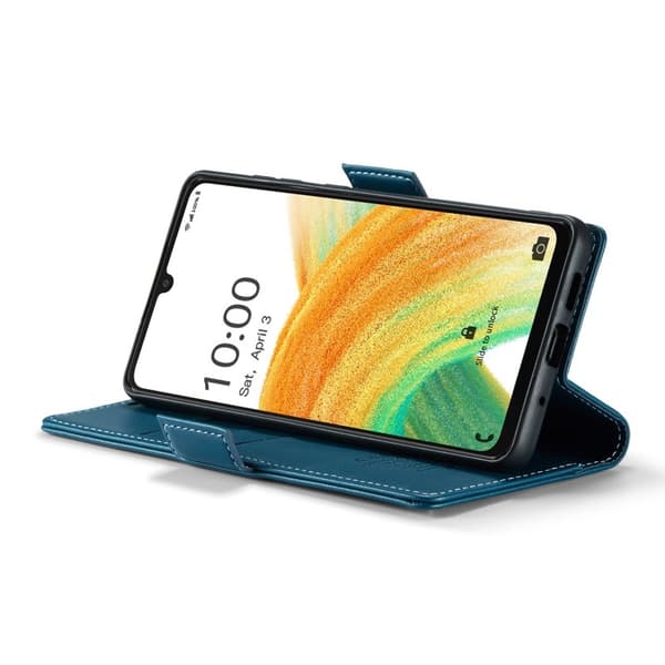 CASEME Plånboksfodral Konstläder för Samsung Galaxy A33 5G - Blå