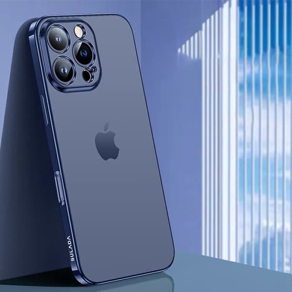 SULADA Mobilskal till iPhone 16 Pro Electroplated AG Matte TPU Blå