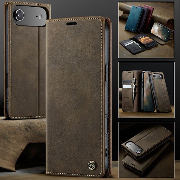 Caseme iPhone Air Plånboksfodral RFID-Skydd 033 - Kaffe Brun