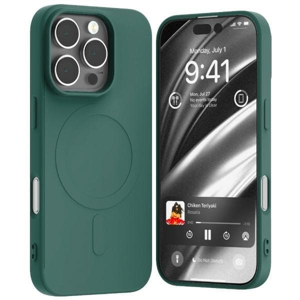 Mercury Telefontaske til iPhone 16 Pro MagSafe Semi-Silikone - Grøn Grön