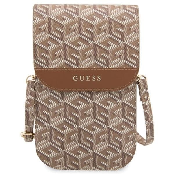 Guess Halsbandsfodral GCube Stripe - Brun Brun