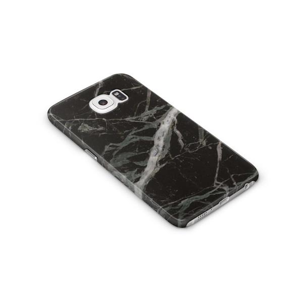 Skal till Samsung Galaxy S6 - Marble - Svart