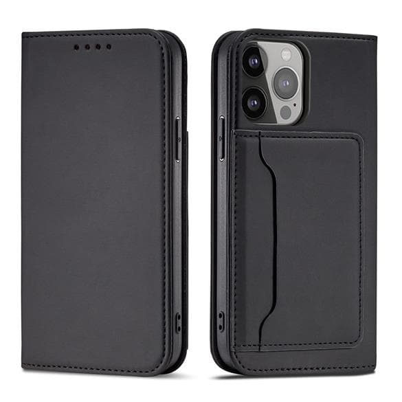 Galaxy S23 Lompakkokotelo Magnetti Flip - Musta Black