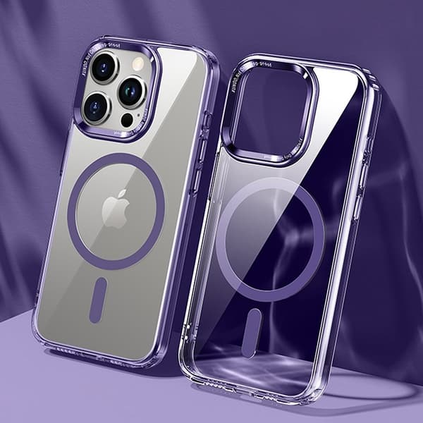 XUNDD Wisely Series Mobilskal till iPhone 15 Pro MagSafe Lila