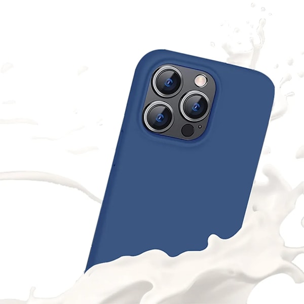 SiGN Mobilskal till iPhone 15 Pro Liquid Silikon - Blå Blå
