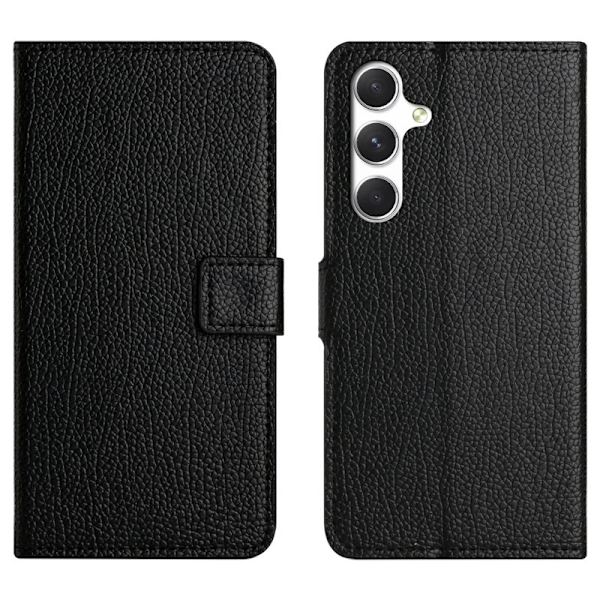 Plånboksfodral för Samsung Galaxy S26 Plus Konstläder - Svart