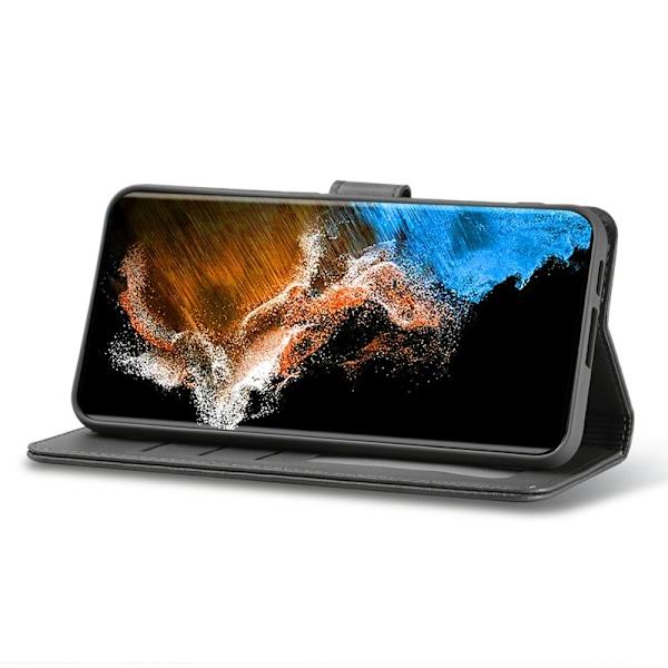 LC.IMEEKE Samsung Galaxy S23+ Plånboksfodral Konstläder - Grå
