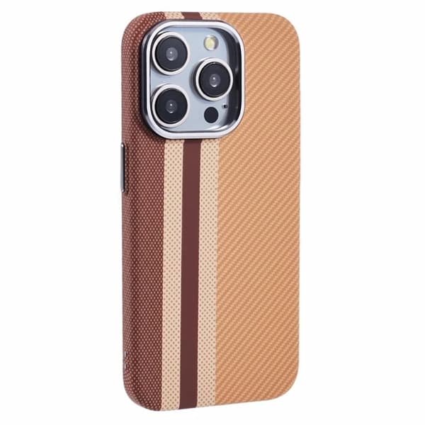 Mobilskal till iPhone 14 Pro Max Magsafe Aramid Fiber - Gul Gul