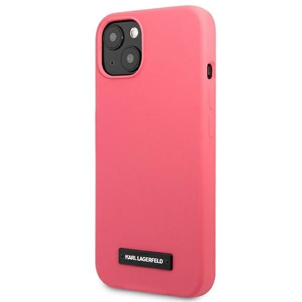 Karl Lagerfeld iPhone 13 mini Skal Silicone Plaque - Fuchsia