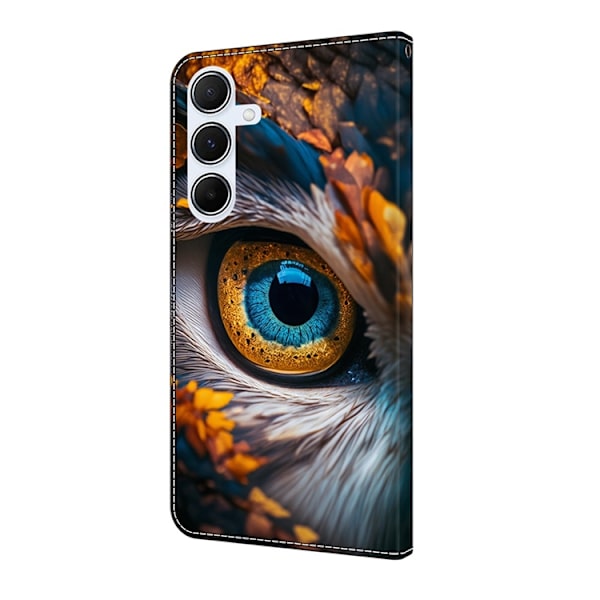 Galaxy A17/A26 Plånboksfodral Konstläder Pattern Printing Blå