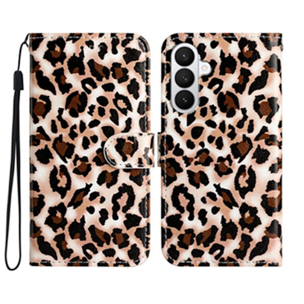 Samsung Galaxy S26 Pro Plånboksfodral Tryckt Konstläder Ställ - Leopard Print