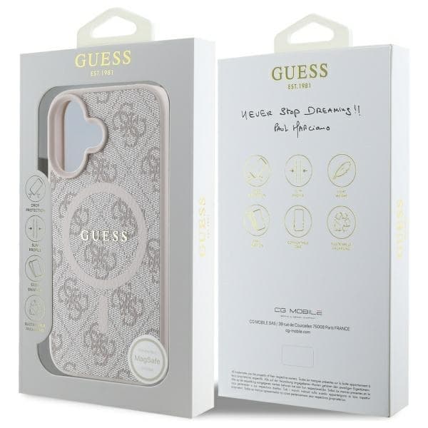 Guess telefontaske til iPhone 16 MagSafe 4G Ring Classic