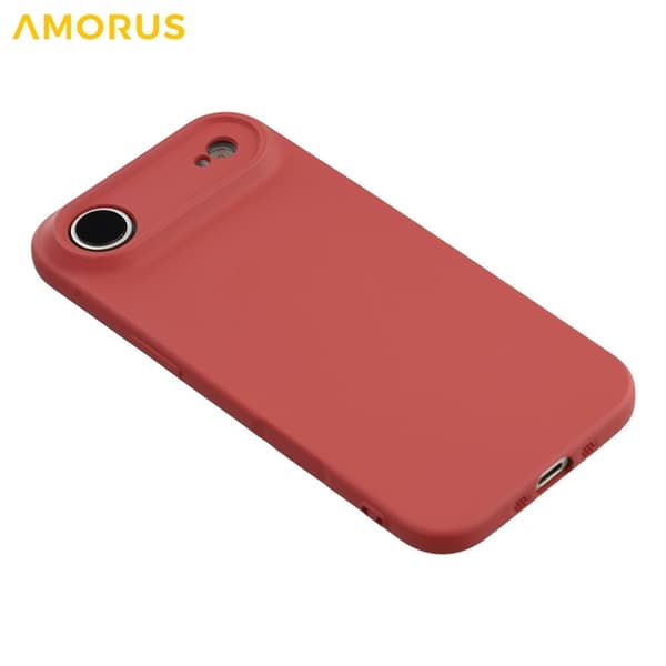 AMORUS Mobilskal till iPhone Air Precise Cutouts TPU Fiber - Röd Röd