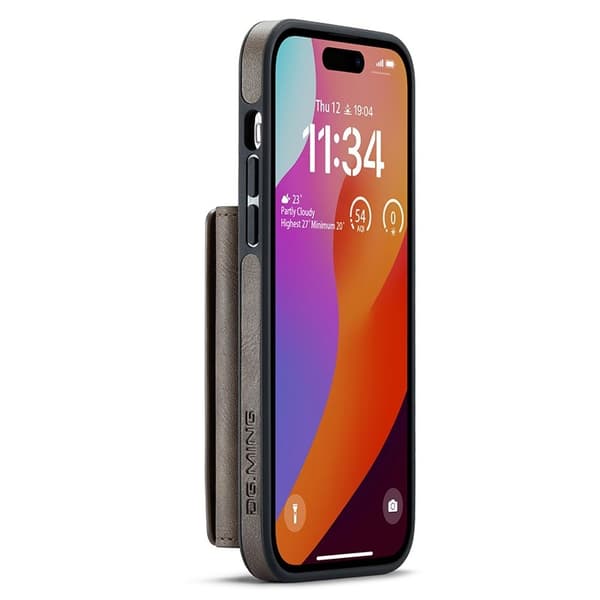DG.MING M5 Series Mobilskal till iPhone 15 Plus Magnetiskt - Brun