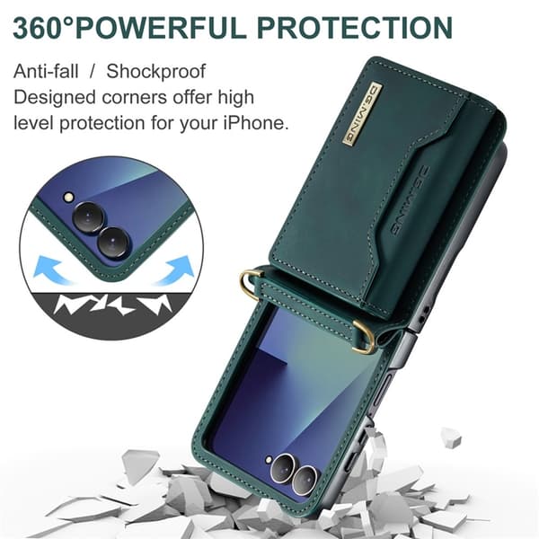 DG.MING Mobilskal till Galaxy Z Flip 7 Detachable M2 - Grön Grön