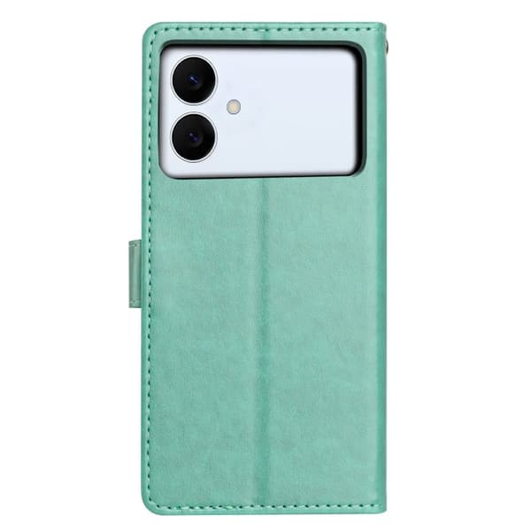 Samsung Galaxy S26 Edge Plånboksfodral Konstläder Ställ - Grön