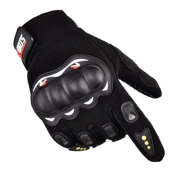 Motorcykel Touchvantar/Handskar med Knogskydd - Svart