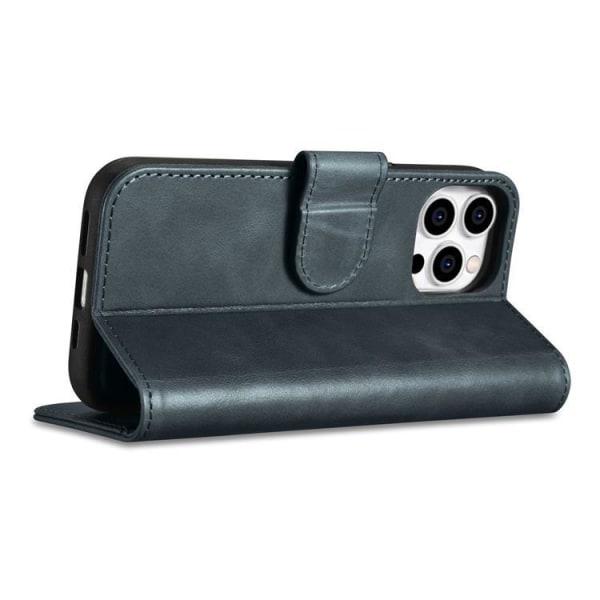 iCarer iPhone 14 Pro Max Plånboksfodral Äkta Läder 2in1 Anti-RFI