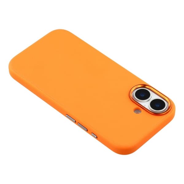 X-LEVEL Mobilskal till iPhone 17 MagSafe PU Läder Hård PC - Orange