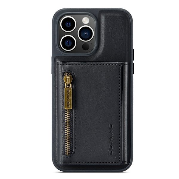 DG.MING M5 Series iPhone 15 Pro Max Plånboksfodral Svart