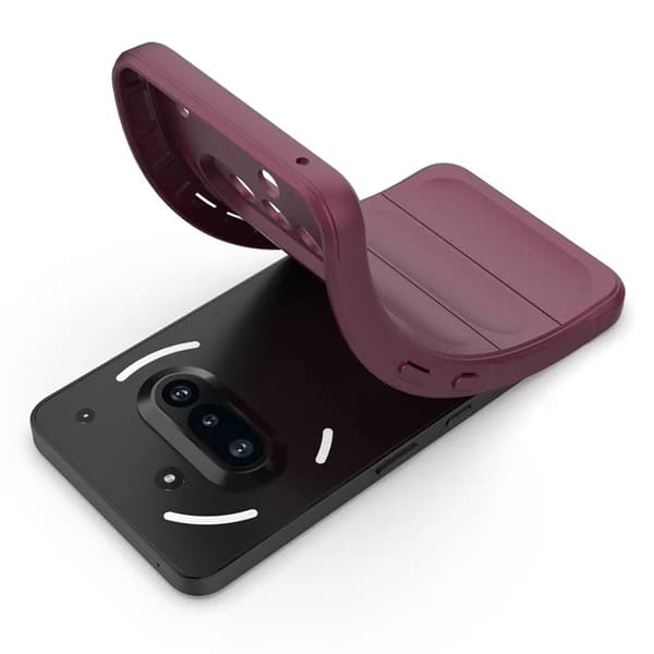 Mobilskal till Nothing Phone (3a) MagSafe Rugged TPU - Vinröd Röd
