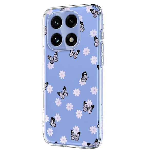Mobilskal till OnePlus 15 Butterfly Floral Pattern Lila