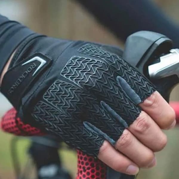 Rockbros Cykel Handskar Med Gel Inserts S169BGR Medium - Svart/Grå Svart