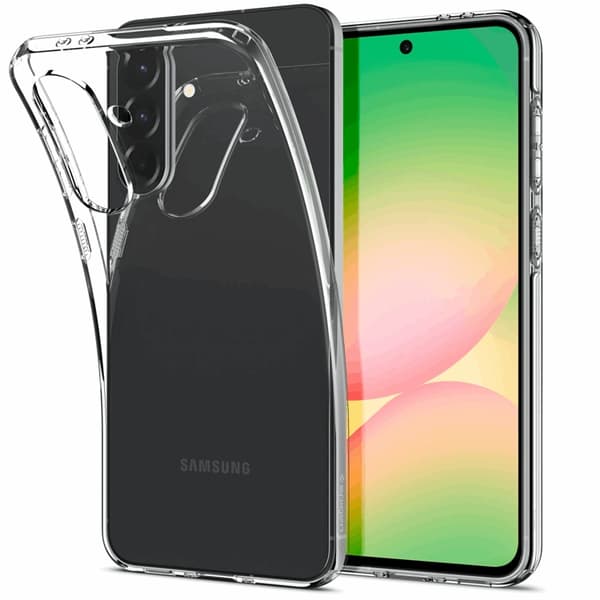 Spigen telefontaske til Galaxy A56 5G flydende krystal - krystalklar Transparent