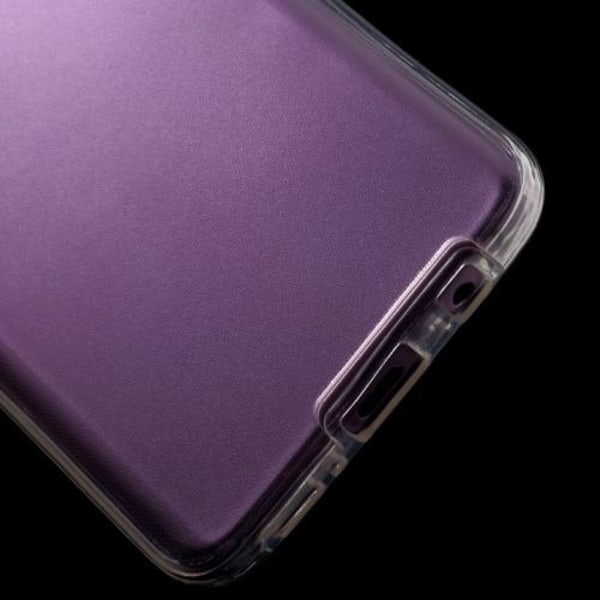 Berørbar for- og bagside TPU-mobilcover til Galaxy S9 Plus - Gennemsigtig