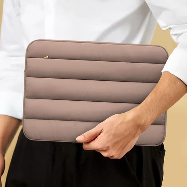Tech-Protect Computertaske 13"-14" Fluffy - Valnød Beige