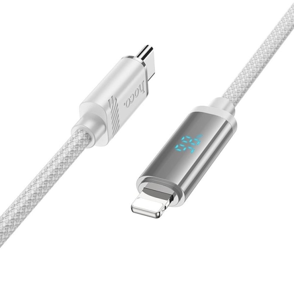 Hoco-kaapeli USB-C-Lightning 1,2 m - valkoinen