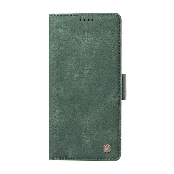 YIKATU OnePlus 15 5G Konstläder Plånboksfodral Skin-touch Feeling Grön