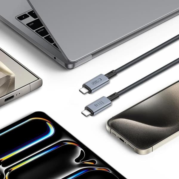 Tech-Protect USB-C til USB-C-kabel Ultraboost 40GBPS PD 240W 2m Grå