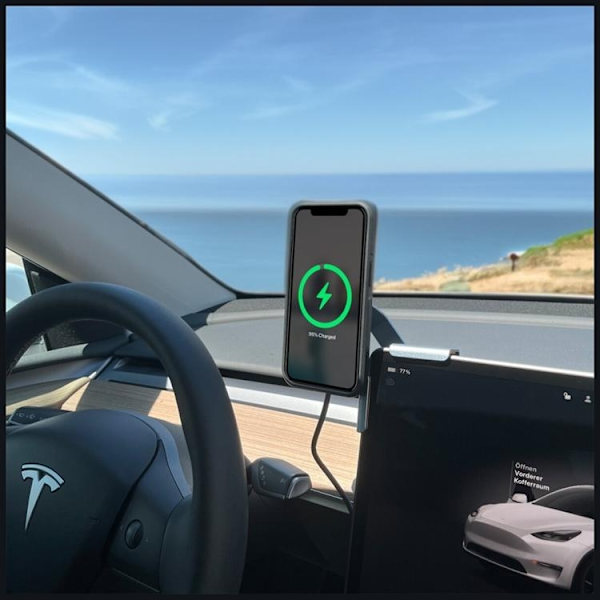 4smarts Qi2 Magnetisk Mobil Skærmmontering - Grå Grå