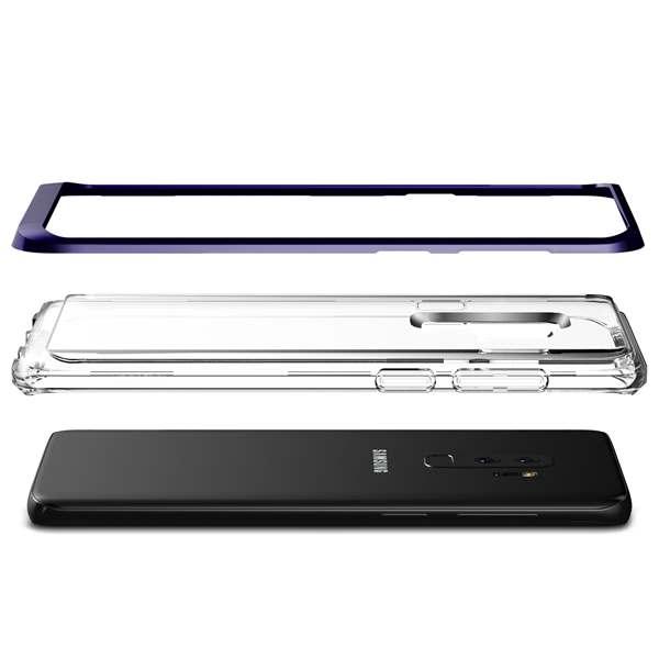 Verus Crystal Bumper -kuori Samsung Galaxy S9 Plus - Violetti