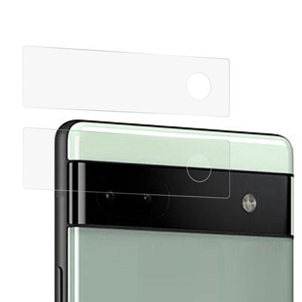 [2-PACK] Google Pixel 6a Härdat glas Kameralinsskydd - Clear