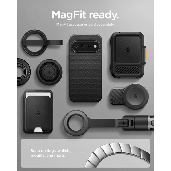 Spigen Mobilskal För Google Pixel 11 Pro XL Magsafe Liquid Air - Matt Svart