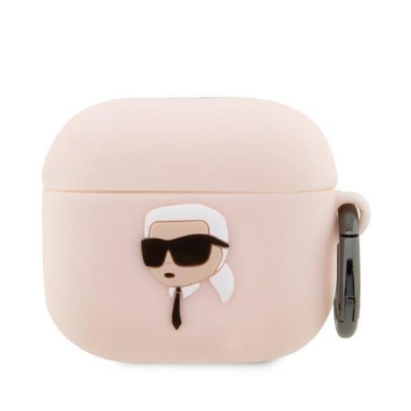 Karl Lagerfeld AirPods 3 Skal Silicone Karl Head 3D - Rosa
