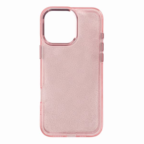 Telefontaske til iPhone 16e Glitter - Pink