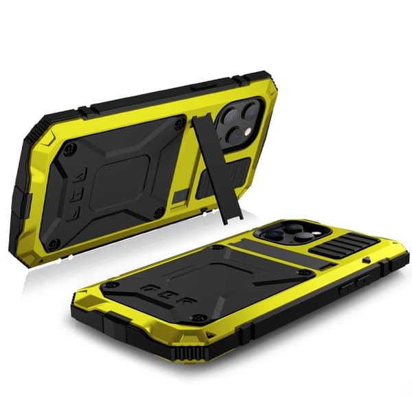 R-JUST Mobilskal till iPhone 12 Pro Max Shockproof Gult Fodral