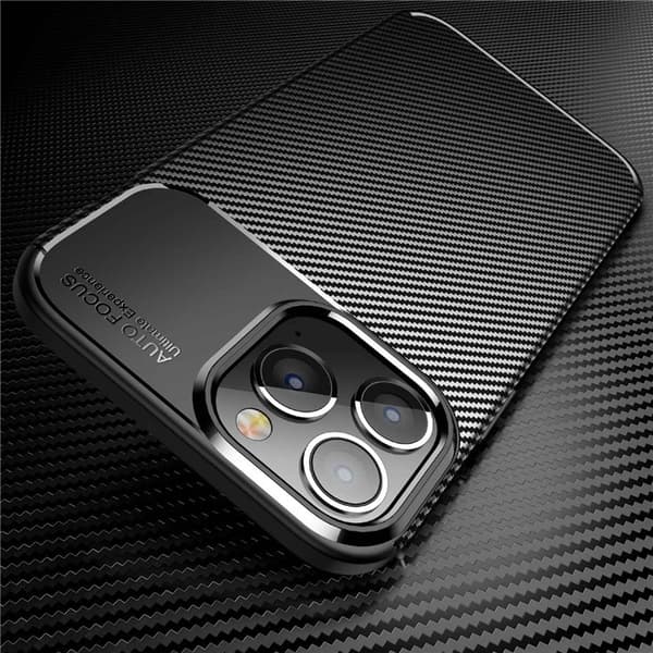 iPhone 14 Pro Max Skal Carbon Shock-Proof - Svart Black