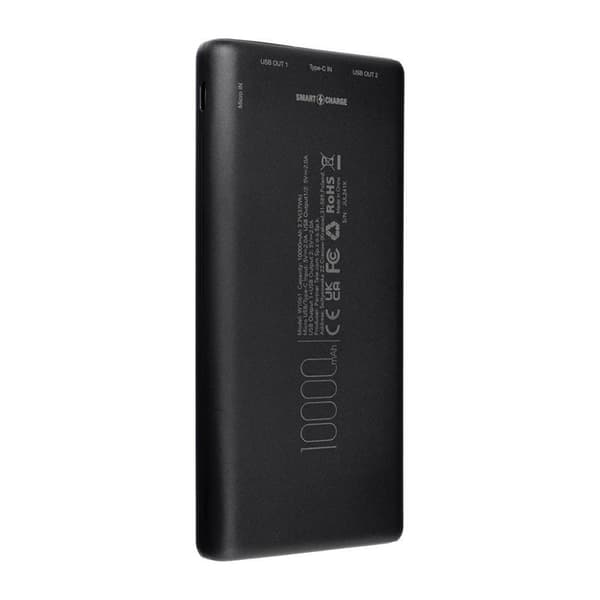 Blå Star Strømbank 10000 mAh 2A W1061 - Sort Black
