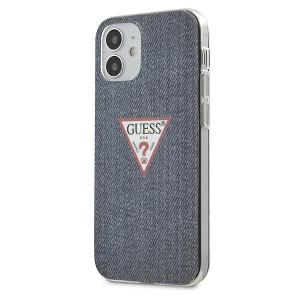 Case Guess iPhone 12 Mini Jeans Kollektion Mørkeblå Blue