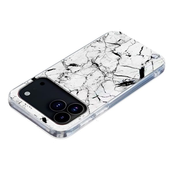 Mobilskal till iPhone 17 Pro Max Marble Pattern Printing Soft - Vit Vit