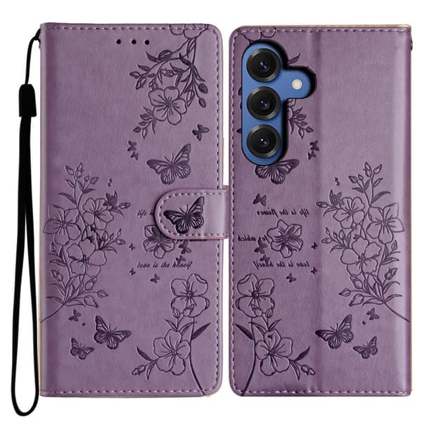 Plånboksfodral för Samsung Galaxy S26 Plus Konstläder - Lila