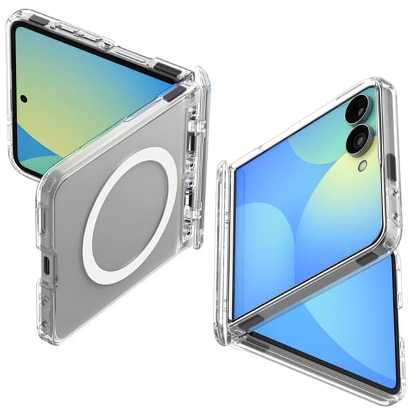 Spigen Mobilskal För Galaxy Z Flip 8 Magsafe Ultra Hybrid Pro - Clear/Vit