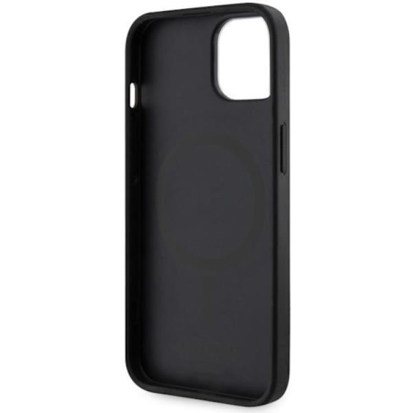 Guess iPhone 14 Plus Mobilskal MagSafe Printed Stripe Svart Svart