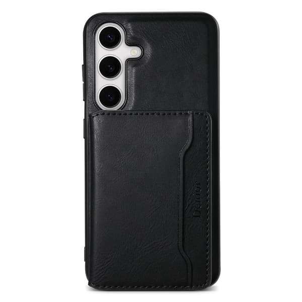 DENIOR Samsung Galaxy S24 Plus Plånboksfodral Magnetisk Skyddsväska - Svart