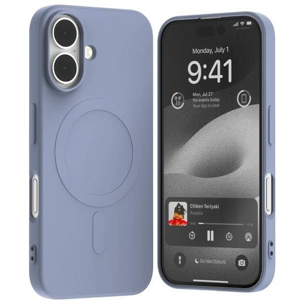 Mercury Telefontaske til iPhone 16 MagSafe Semi-Silikone - Lavendel Lila